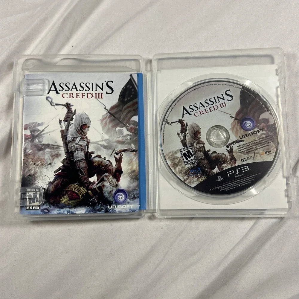 Assassins Creed 3 GameStop Edition CIB Video Game Sony PlayStation 3 PS3 Tested